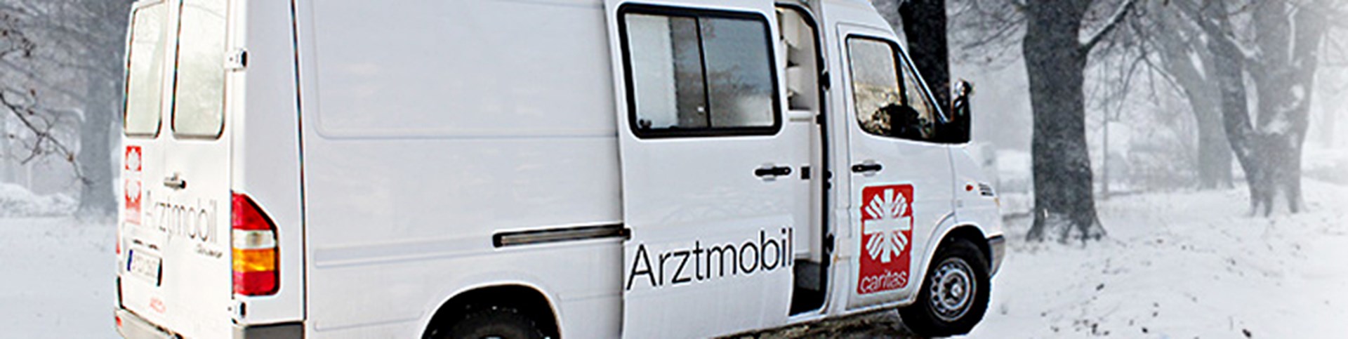 Wohnungsnot im Winter Caritas-Arztmobil