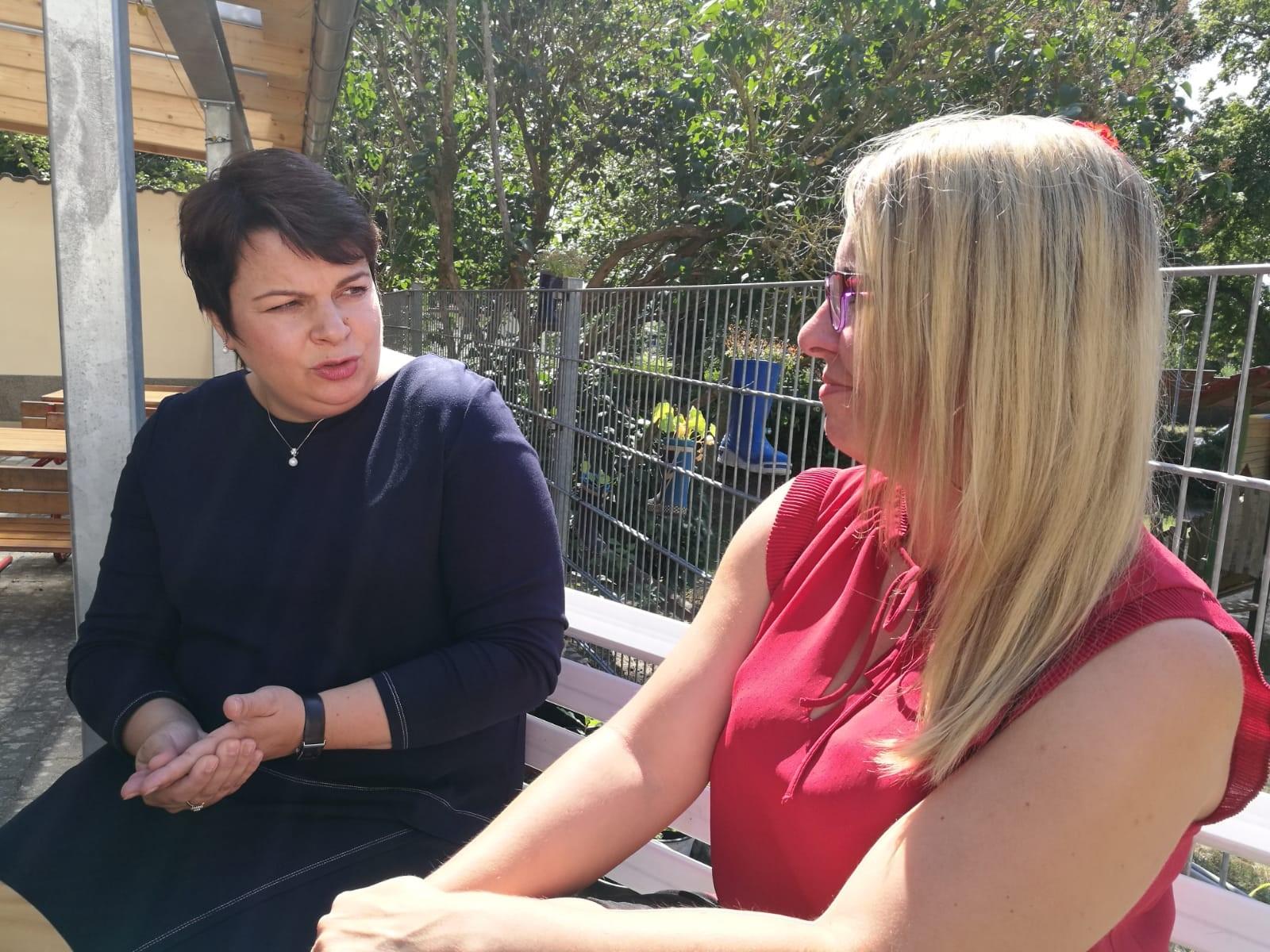 Drese besucht Kita in Wolgast