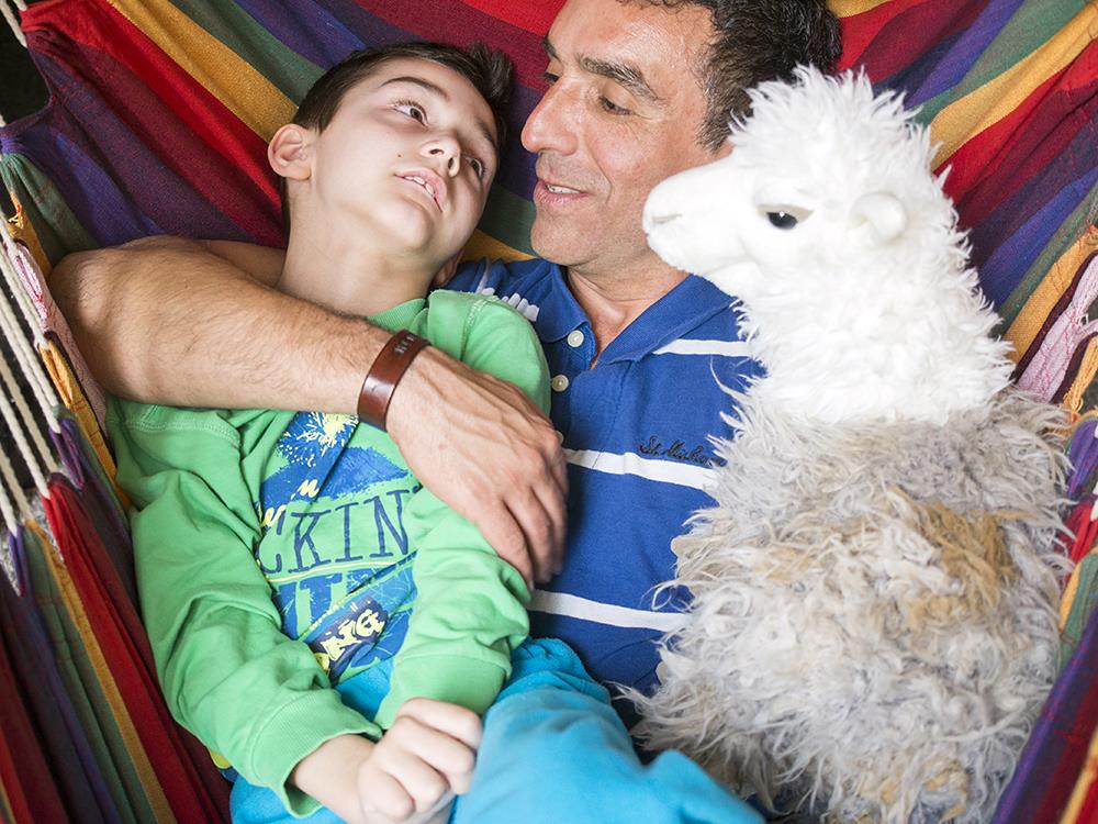 Morten mit Puppenspieler Fernando Pérez Molinari