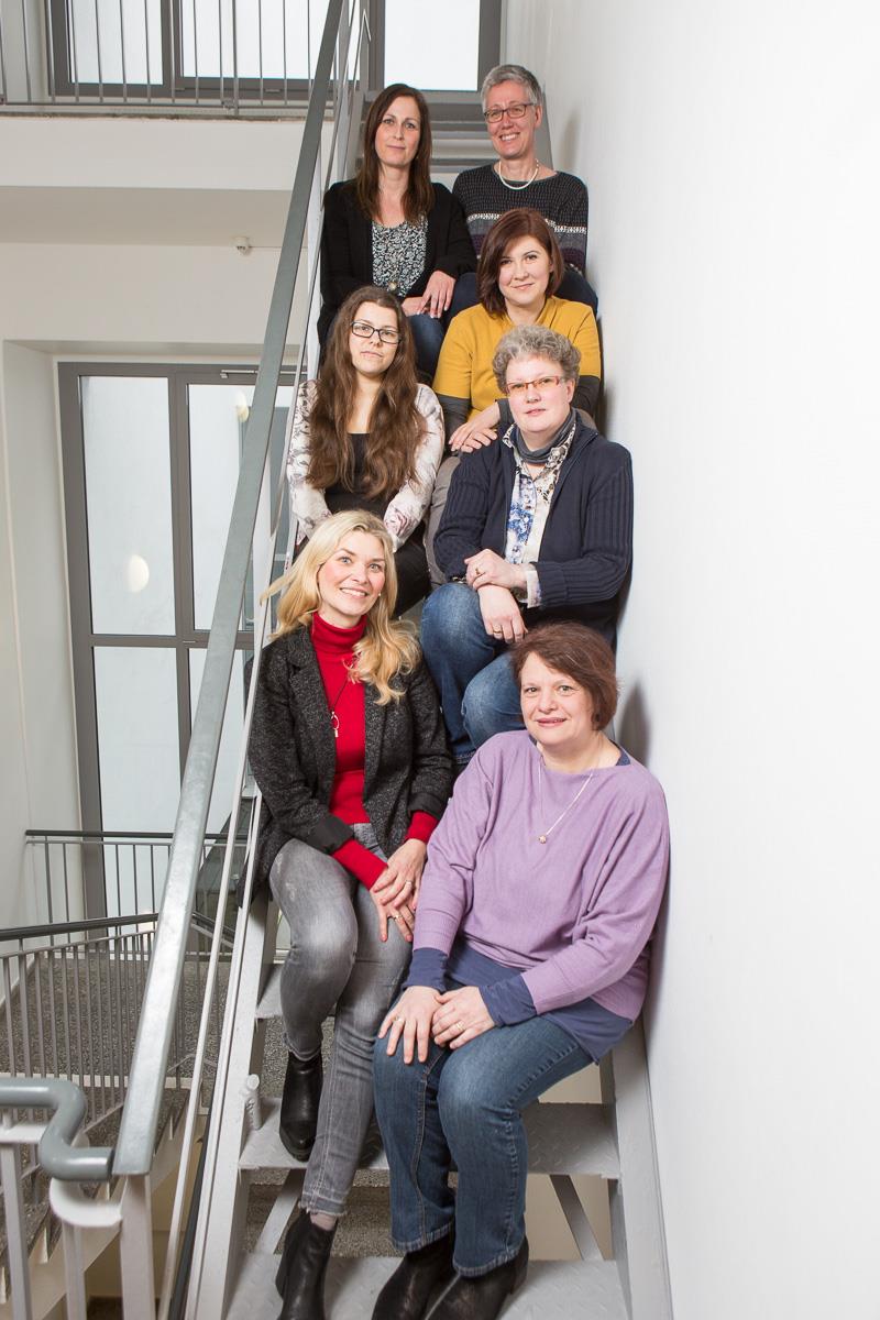 Gruppenbild mit dem Team Ambulante Wohnungslosenhilfe Marzahn