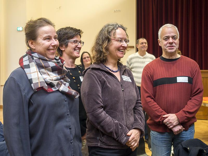 Caritas-Mitarbeitende aus der Wohnungslosenhilfe