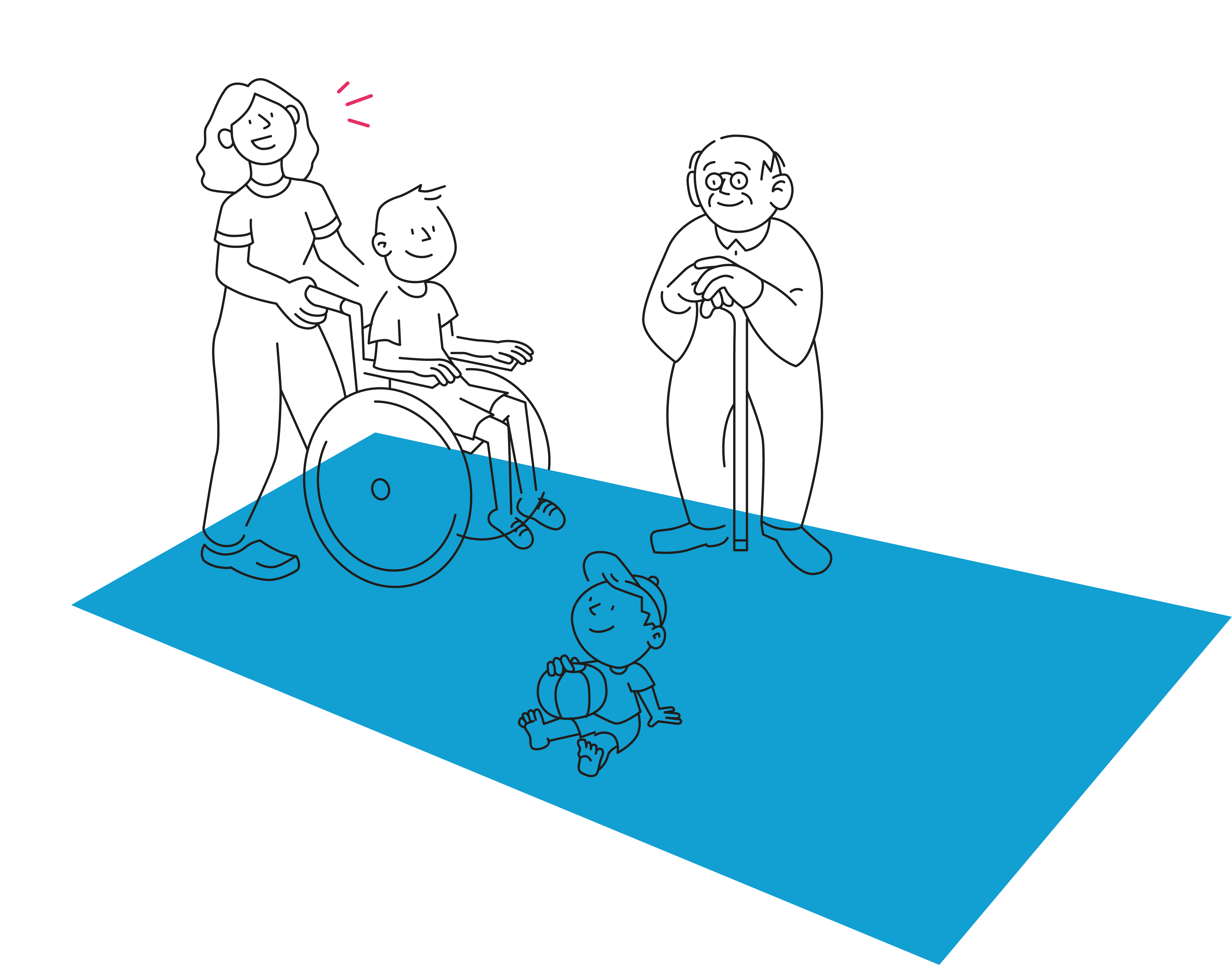 Grafik zum Thema Pflege