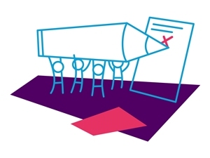 Grafik zum Thema Unterschriften sammeln