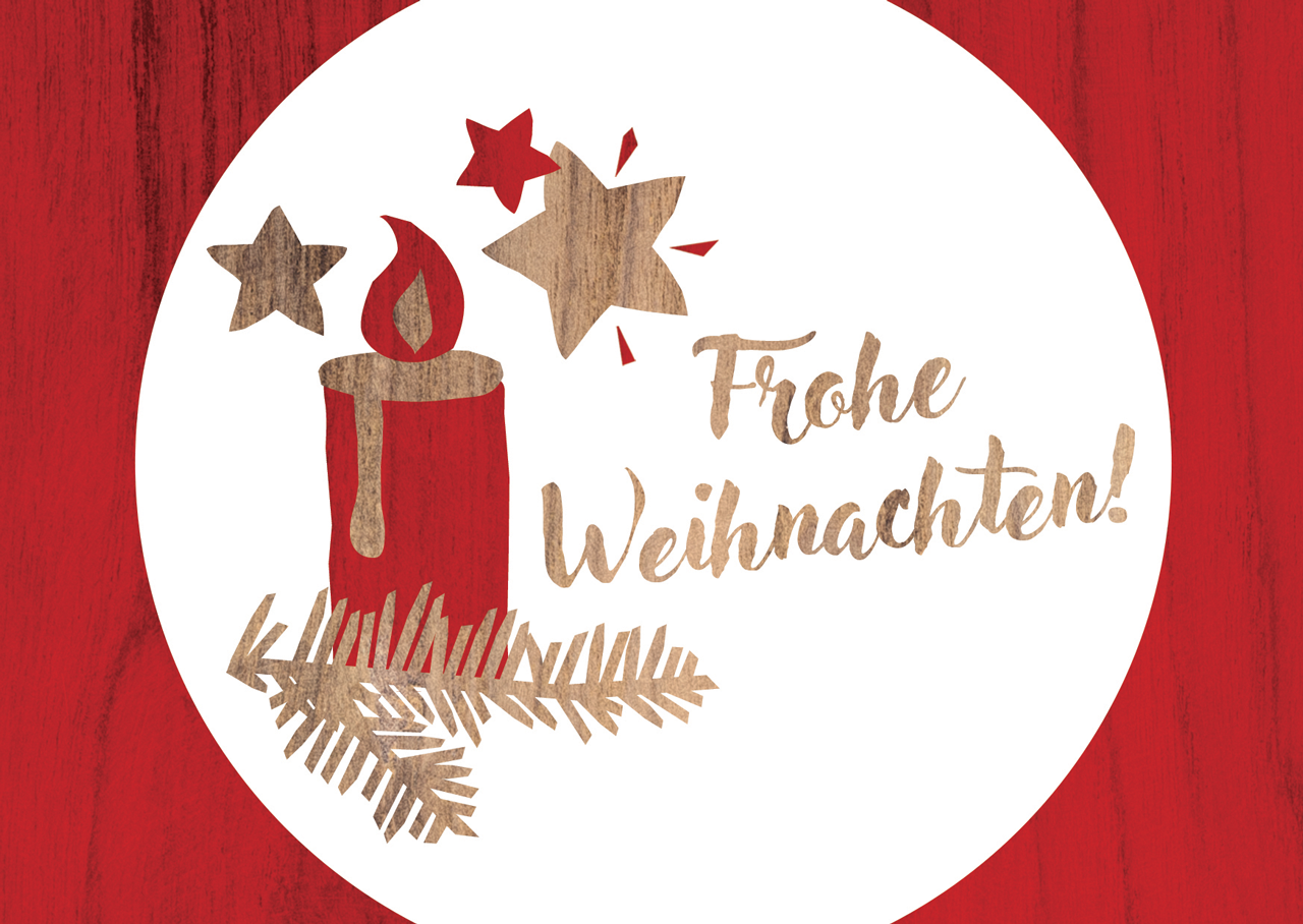 Weihnachtsmotiv Spenden statt Schenken