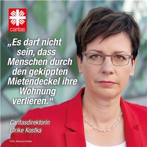 Caritasdirektorin Kostka Mietendeckel