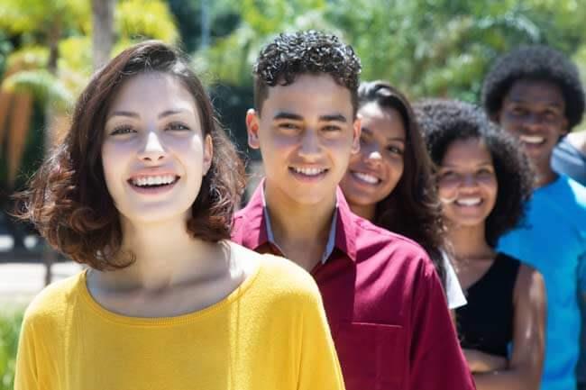 Teenager in der Schule