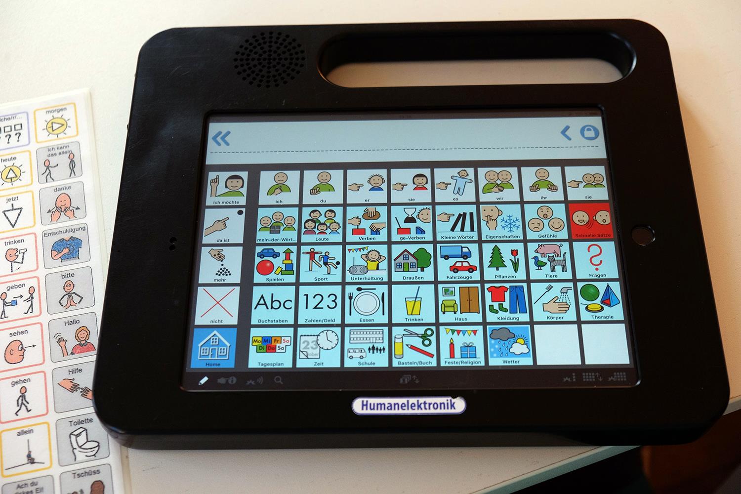 Ein Touch-Bildschirm zum Sprachverständnis