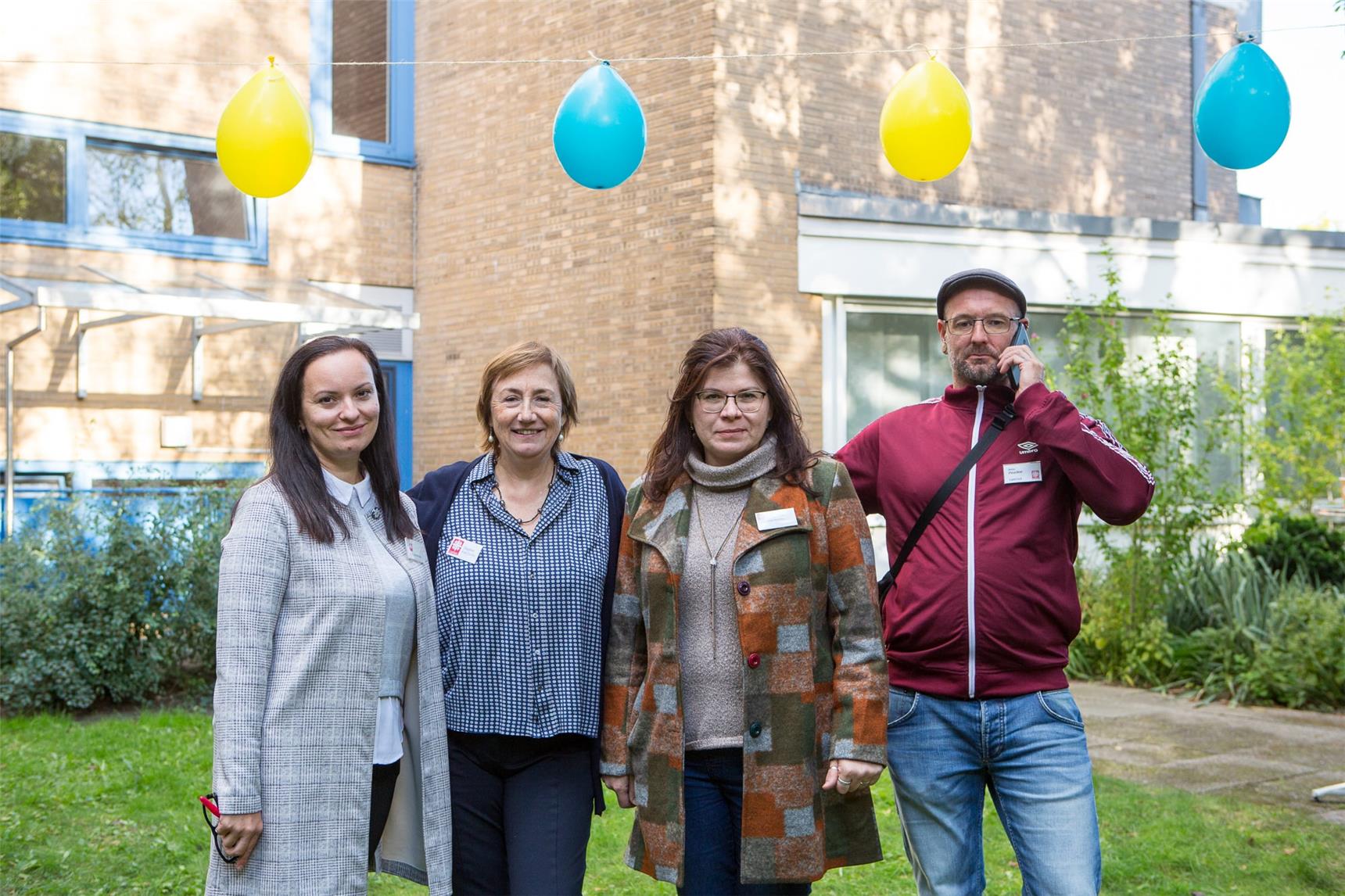 Gruppenbild: Irina Shaforostova, Dagmar von Lucke, Viktoria Papadopoulou, Stefan Peucker (v.l.)
