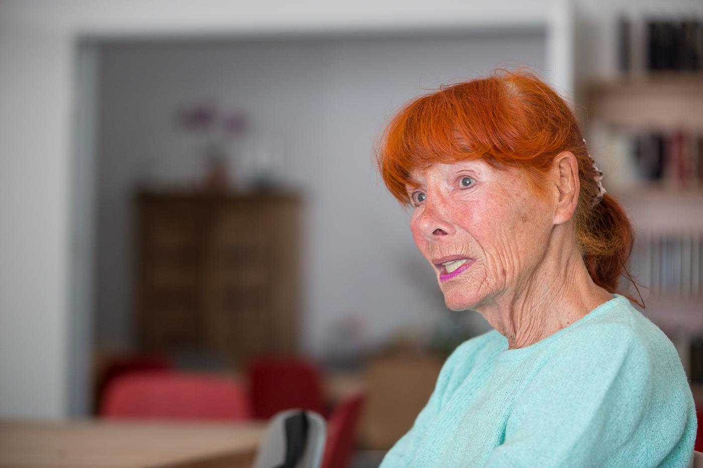 eine ehemals wohnungslose Frau im Portrait