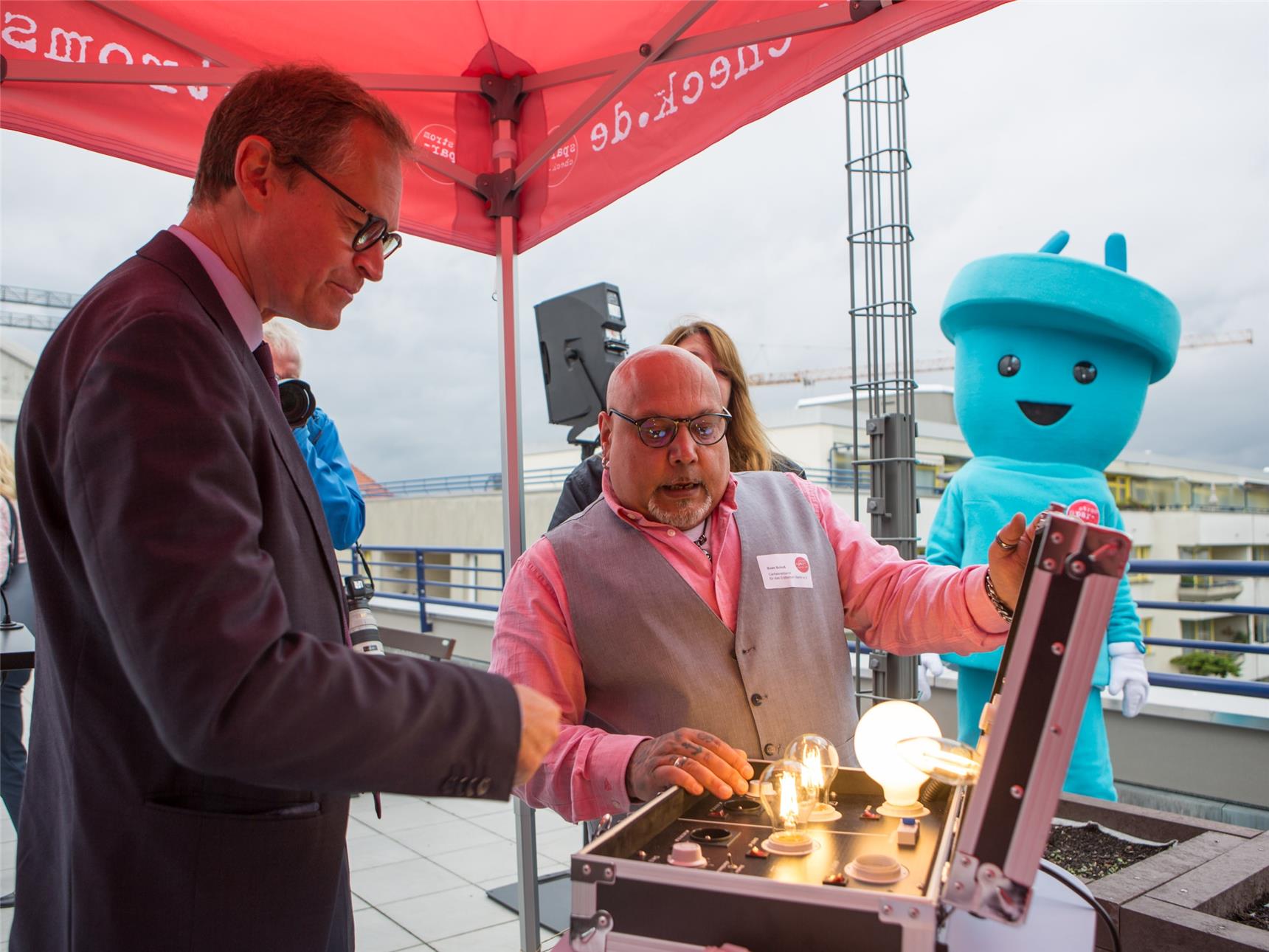 Sven Schoß mit Michael Müller 