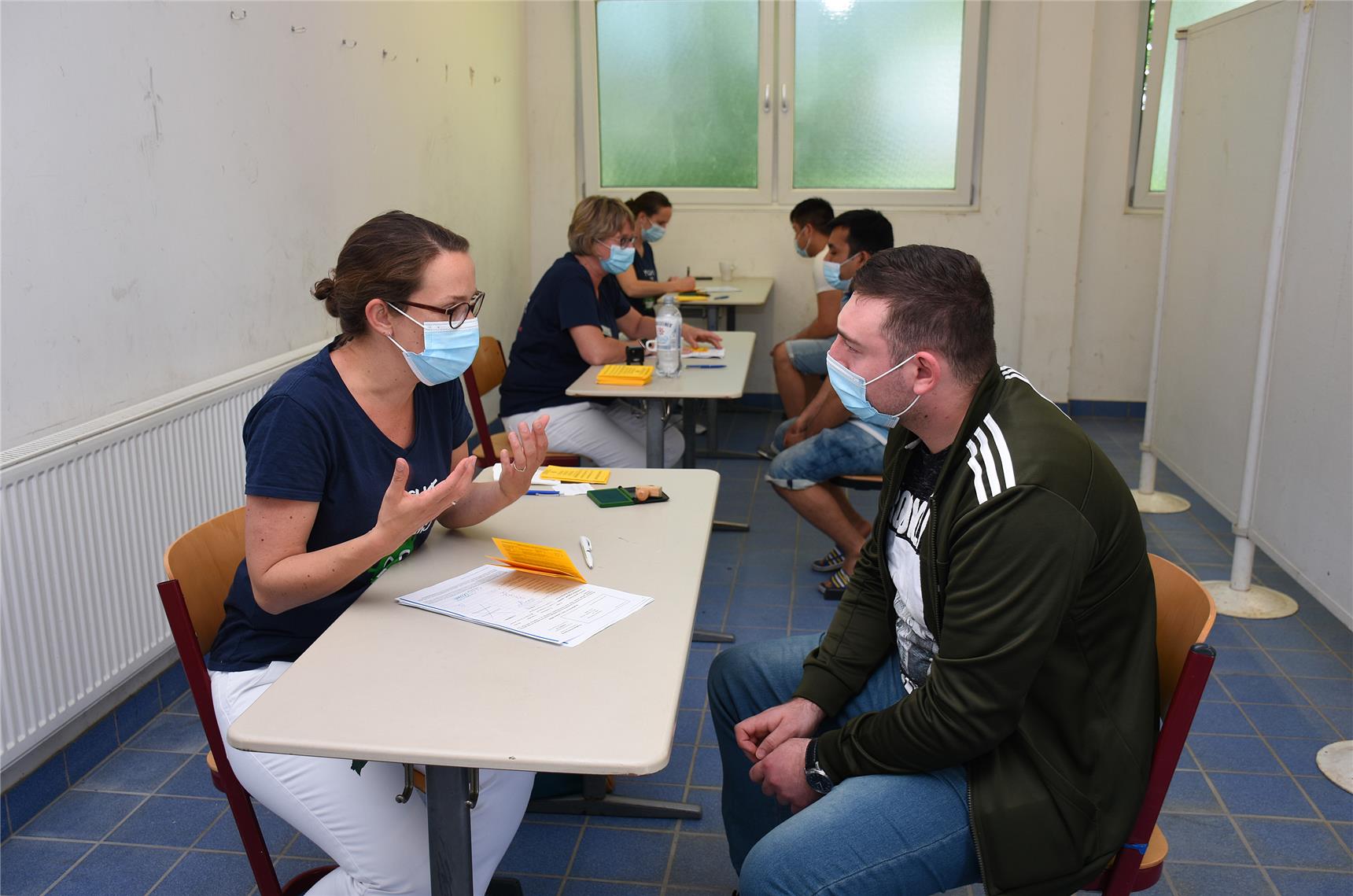 Corona-Impfung für Geflüchtete in Haltern