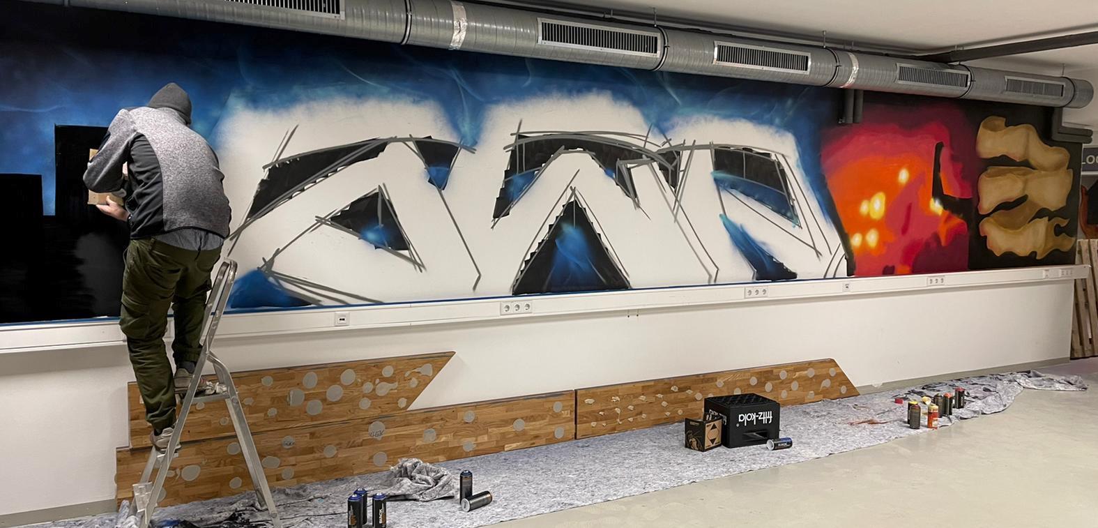 Nach eigenen Wünschen und Vorstellungen wurden die Räume des Fanprojektes gestaltet. 