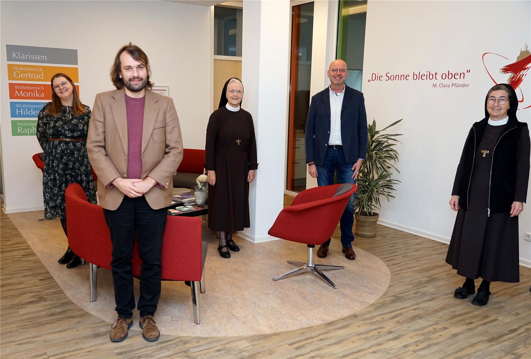 Im Altenheim St. Clara hat ein dreijähriges Forschungsprojekt in Zusammenarbeit mit der Universität Witten/Herdecke begonnen.