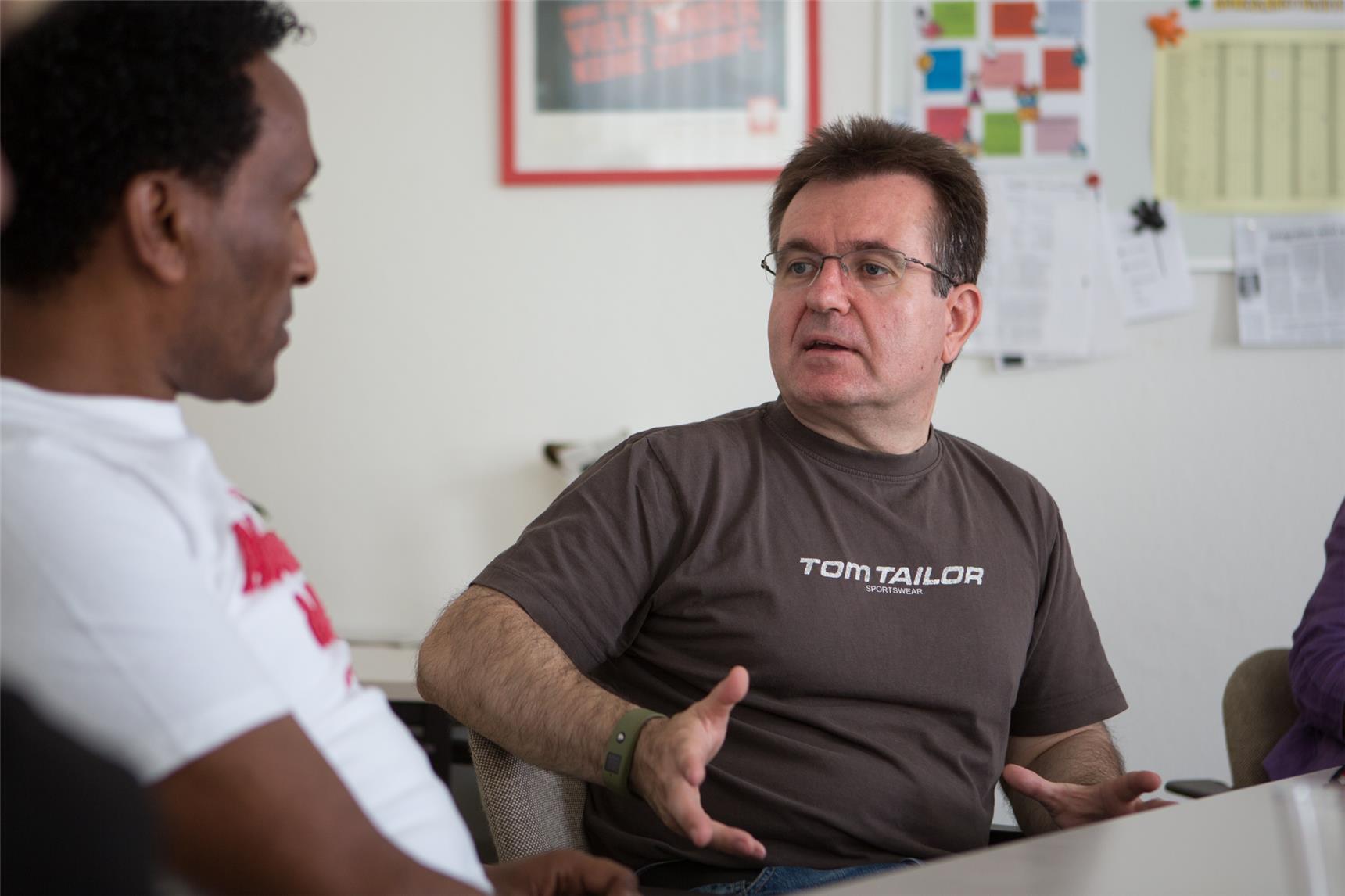 Micha mit Thomas Thieme